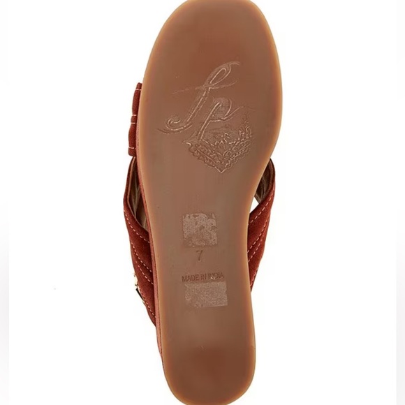 NWT Free People Beach Party Suede Slingback Platform Sandals Sz 9 - Picture 6 of 16